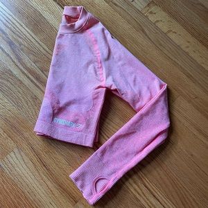 Gymshark Medium Pink Long Sleeve Crop